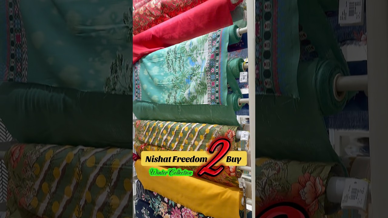 Nishat Freedom To Buy Winter 💚🖤🩷 #nishatlinen #freedomtobuy #wintercollection2025 #viral