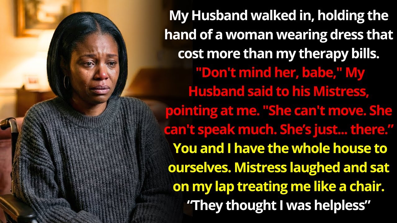 My Husband brought his mistress home because I was paralyzed, He didn't know I could walk again...
