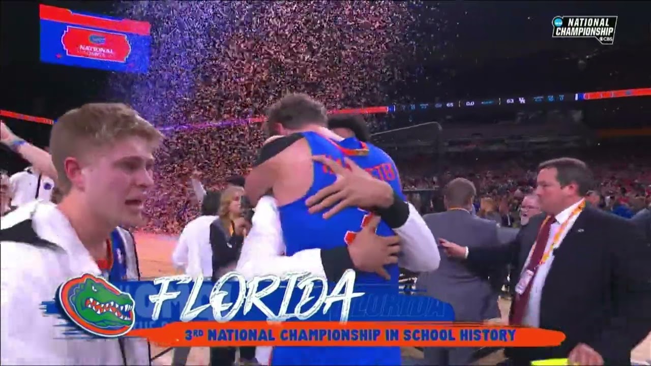 THE FLORIDA GATORS WIN THE 2025 COLLEGE BASKETBALL NATIONAL CHAMPIONSHIP