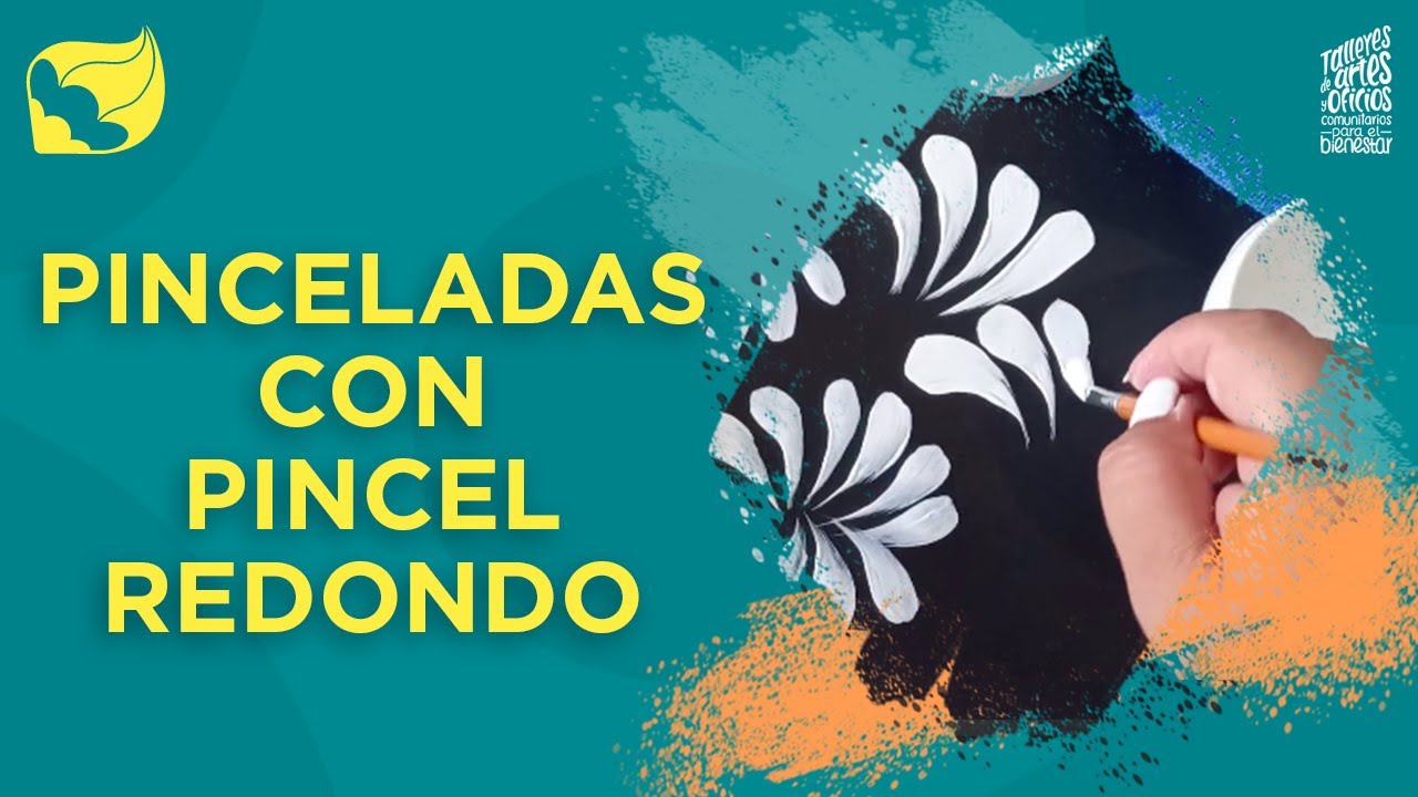 Pinceladas con pincel redondo