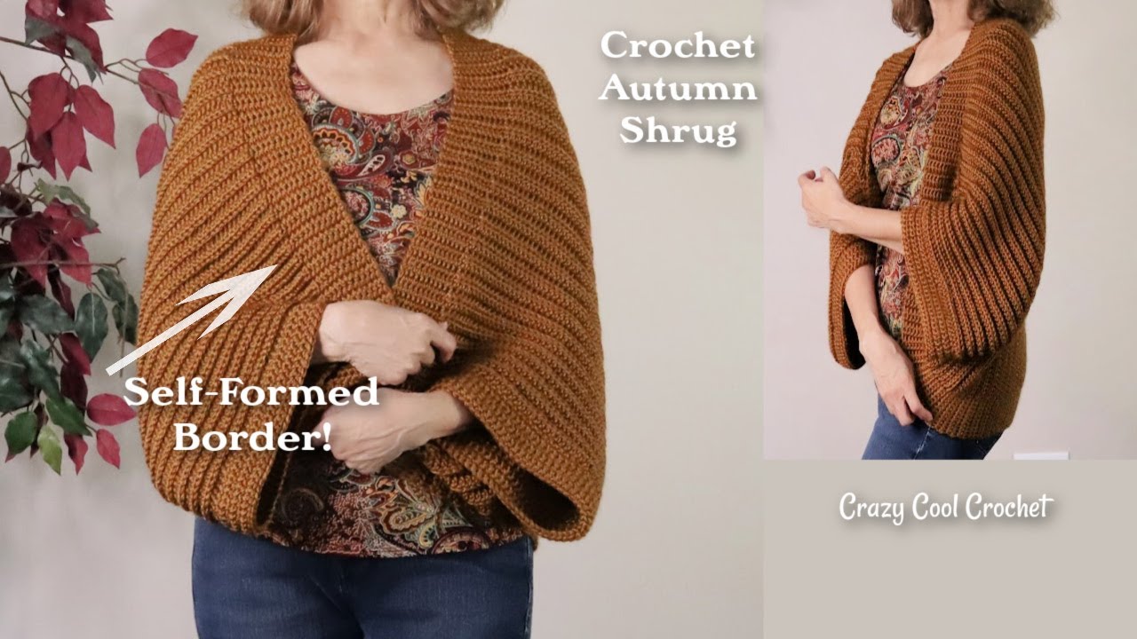 Crochet Autumn Shrug/Crochet Beginner Easy!