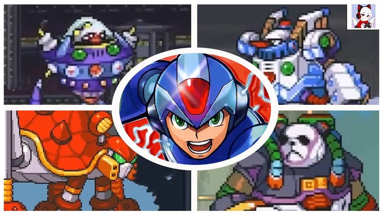Mega Man X8 Demake (Fan Game) All Bosses (NEW DEMO 3)