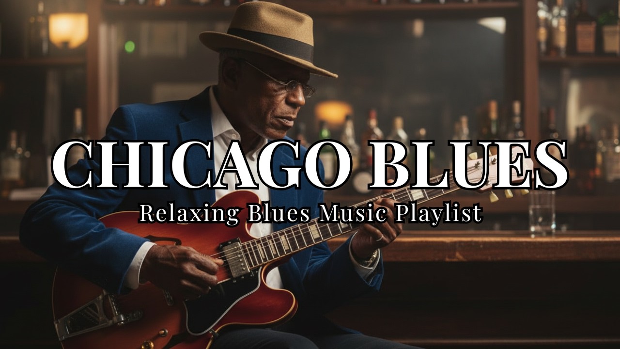 Relaxing Chicago Blues Playlist 08 🎸 Slow Blues for Lonely Nights | Midnight Blues & Whiskey Blues