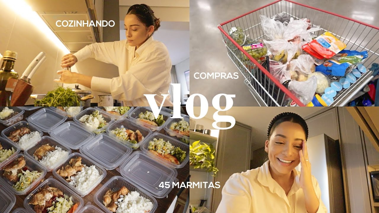 Preparando marmitas, mercado, valores, cardápio — um dia com a gente.
