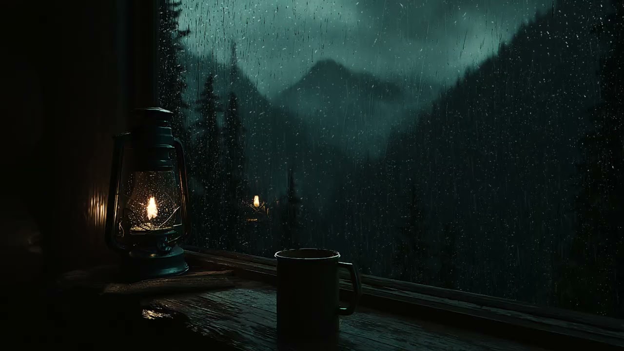 Gentle Rain on the Window 🌧️ Perfect Rain Sounds for Sleep