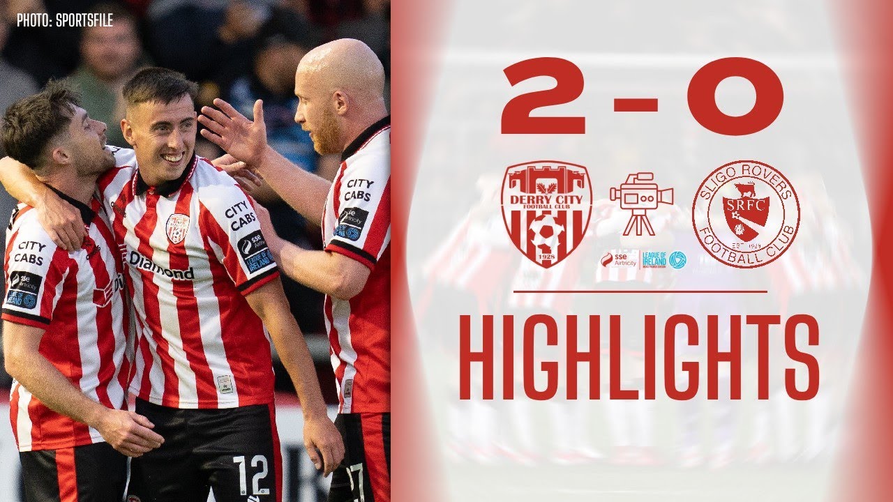 Derry City 2-0 Sligo Rovers - LOI PD Highlights - 07/08/2026