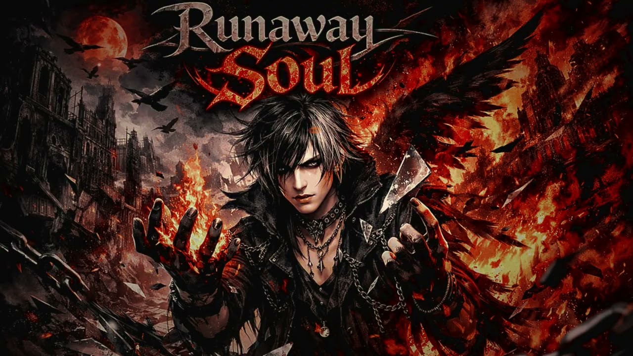 Runaway Soul｜｜Anime Song｜Epic Music｜AI Music Video｜Japanese Rock｜Visual Kei｜Symphonic Metal｜