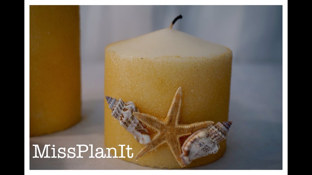 DIY: Mason Jar Sea Shell Candle Holders for Under $5.00! Part 2