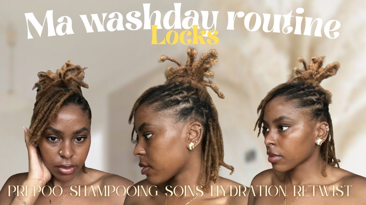 Washday routine Locs + Retwist⎜Comment s'occuper de ses locks en détail⎜Test Lock it up gel⎜Maybiyd