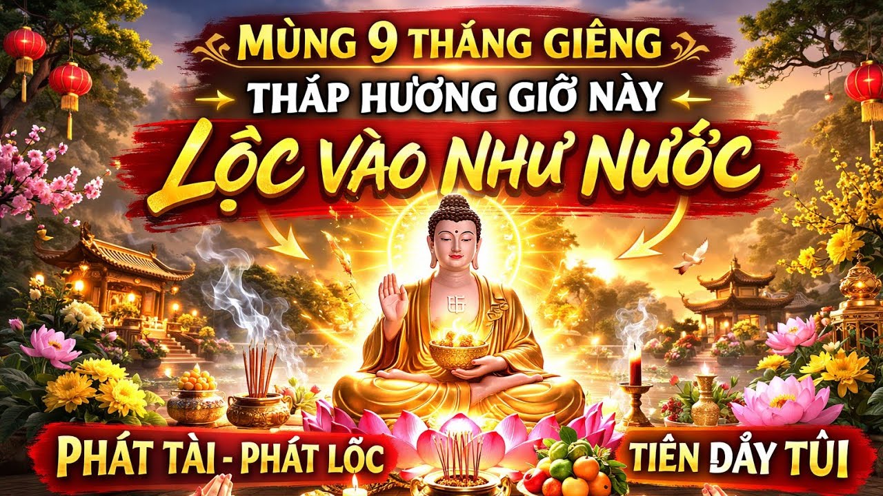 SÁNG MÙNG 9 THÁNG GIÊNG – Thắp Hương Giờ Này, Lộc Vào Như Nước | @Cuộcsốngquêtk 