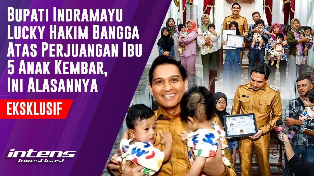 Bupati Indramayu Lucky Hakim Bangga Atas Perjuangan Ibu 5 Anak kembar