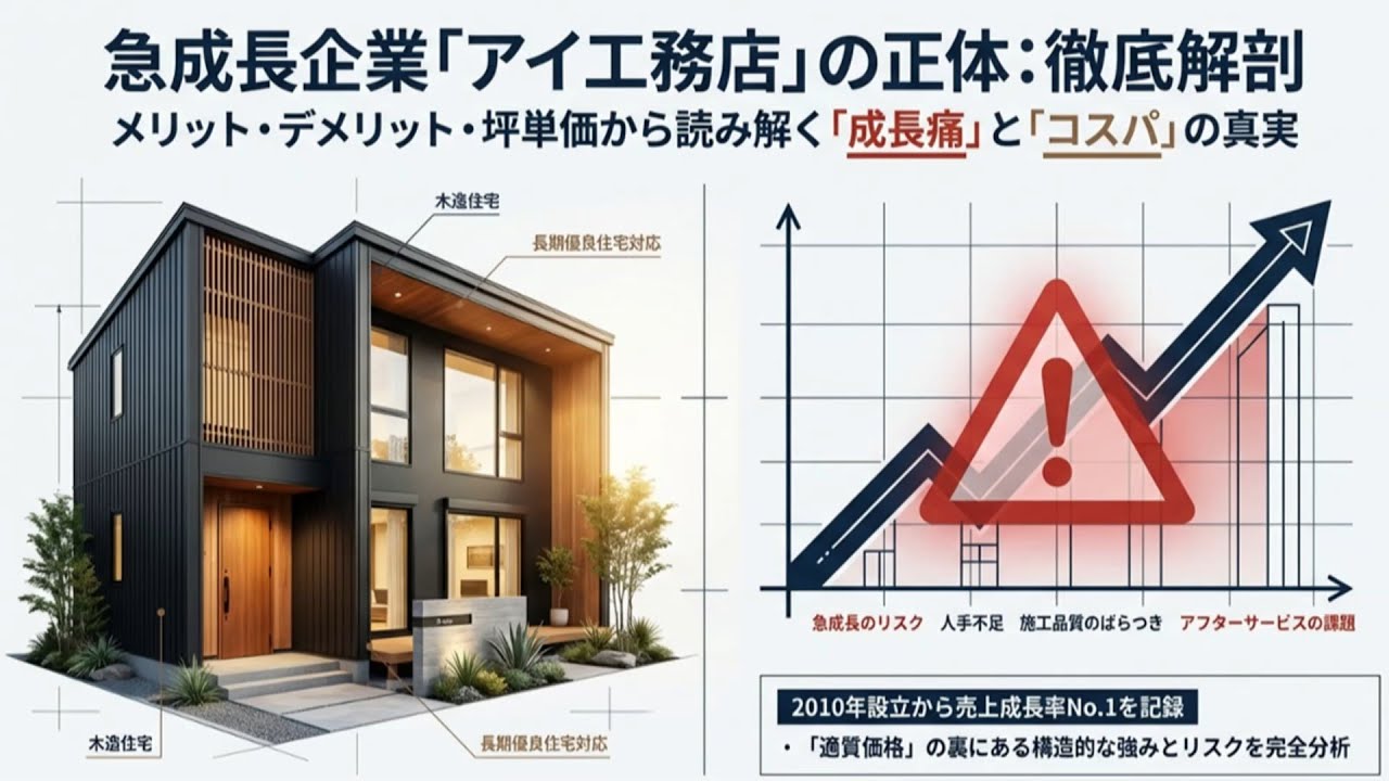 アイ工務店の正体：徹底解剖～アイ工務店は買いなのか？