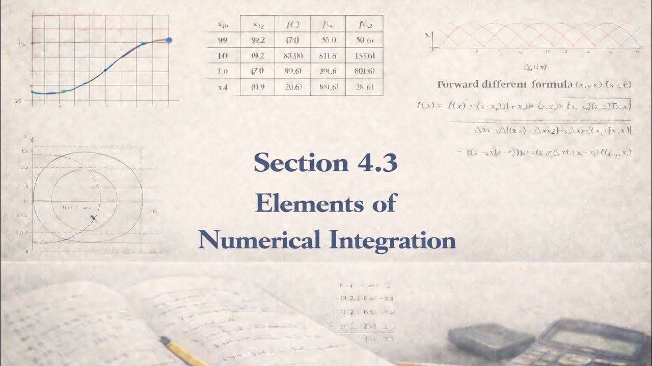 Section4.3 Elements of numerical integration ￼