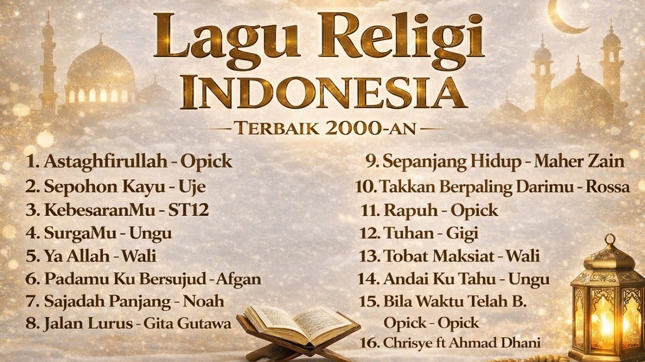 Kumpulan Lagu RELIGI INDONESIA 2000AN TERVIRAL #lagureligiindonesia