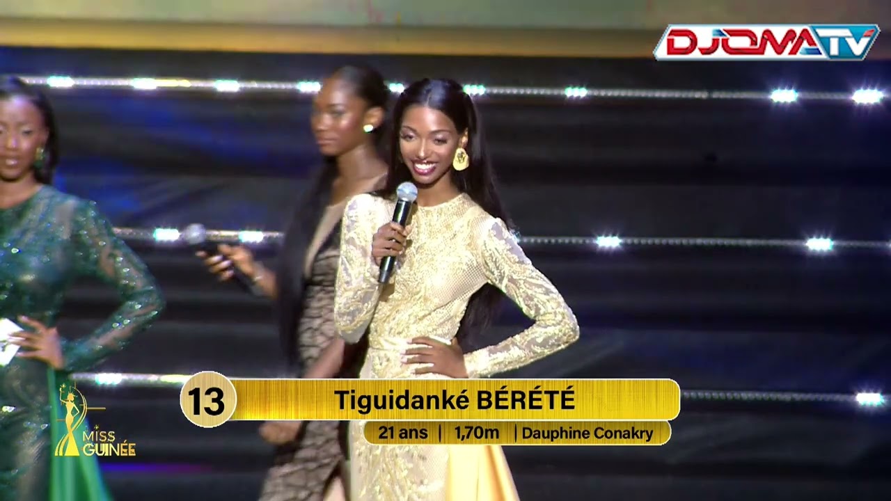 🔴&Eacute;lection Miss Guin&eacute;e 2023/Phase des questions: Candidate N*13 Tiguidank&eacute; B&eacute;r&eacute;t&eacute;.