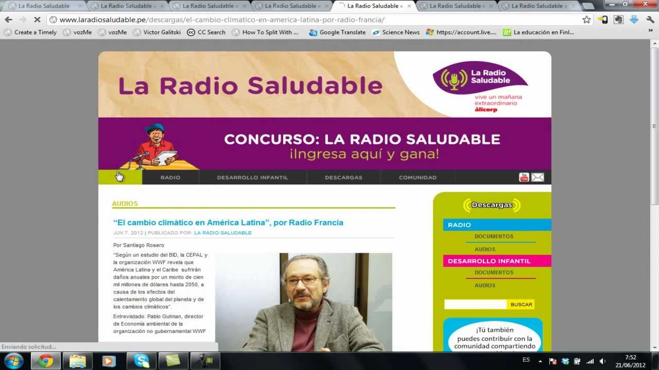 Presentaci&oacute;n de La Radio Saludable