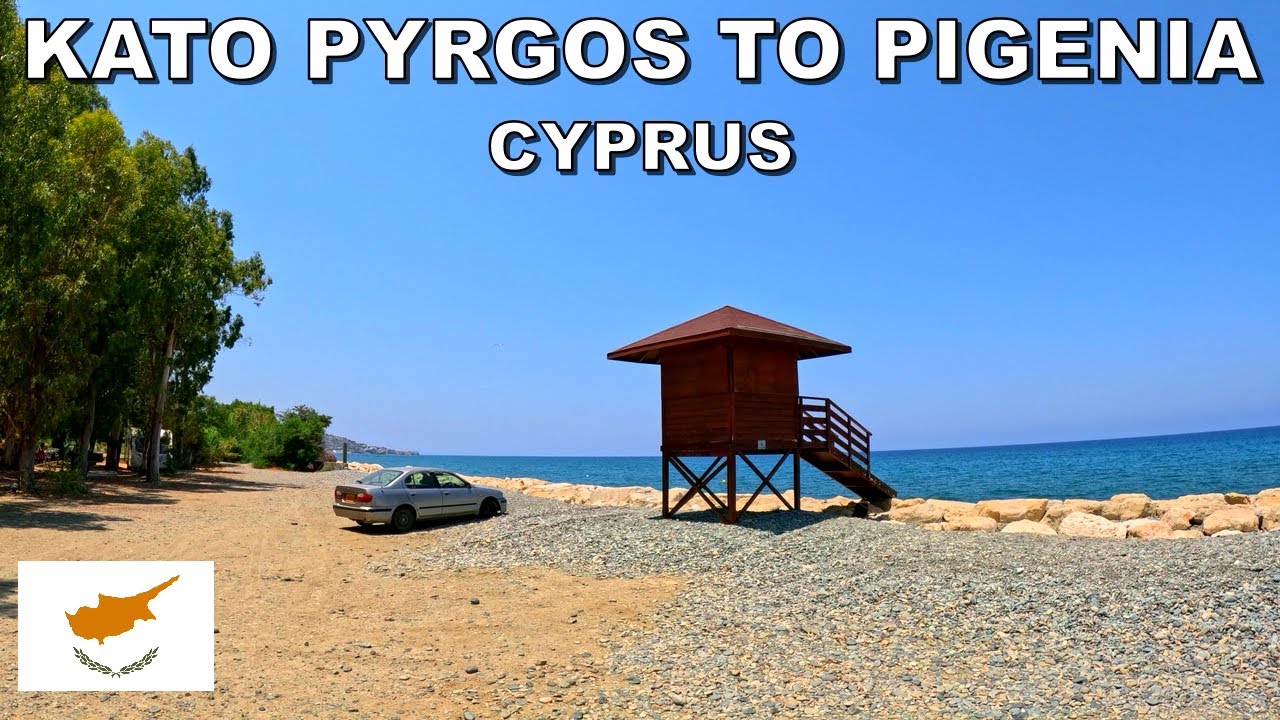 DRIVING from KATO  PYRGOS VILLAGE to PIGENIA VILLAGE in CYPRUS 🇨🇾 4K (60fps)