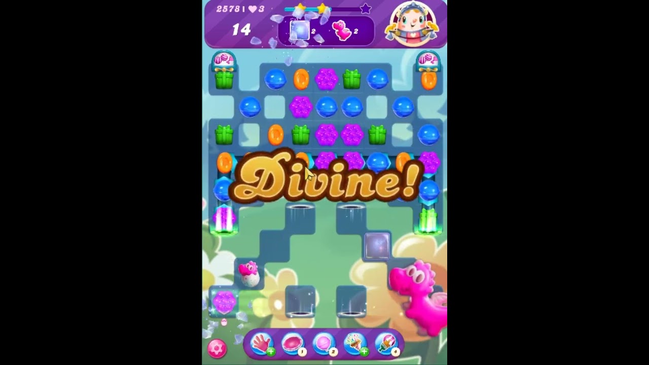 Candy Crush Saga Level 2578 Get 2 Stars, 19 Moves Completed