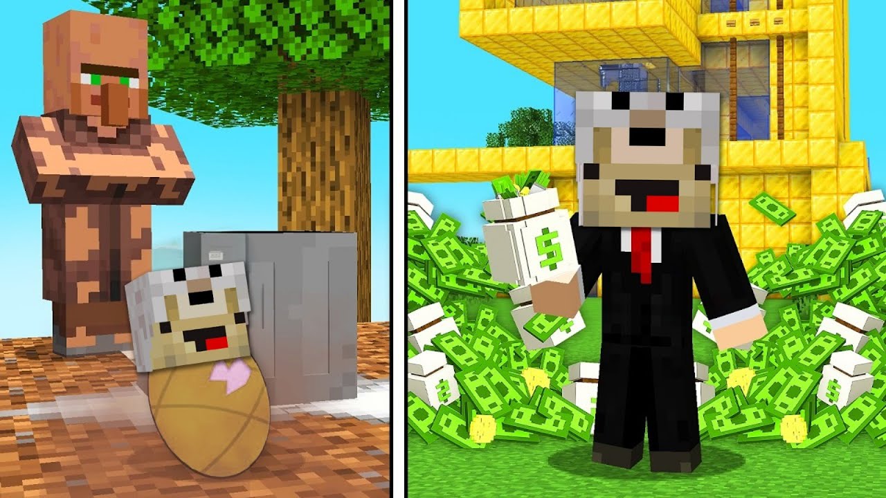 J'ai Évolué d'un BÉBÉ PAUVRE à un BÉBÉ MILLIARDAIRE sur Minecraft !