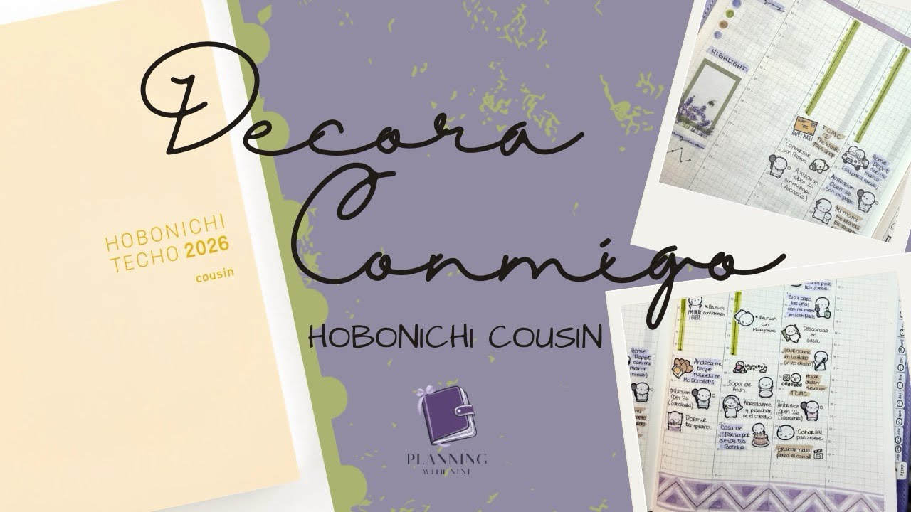 Decora Conmigo •• Hobonichi Cousin / Vista Semanal