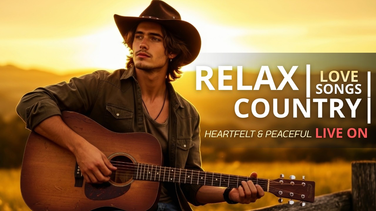LIVE Now • Best Sunset Garden Country Love Songs for Calm and Relaxing Nights