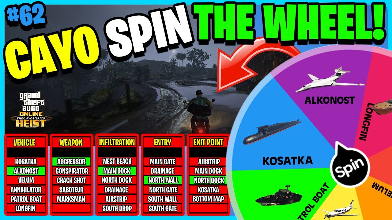 Ограбление Кайо-Перико. Штормовая погода. Вращай колесо. Часть 61 (GTA 5 ONLINE)