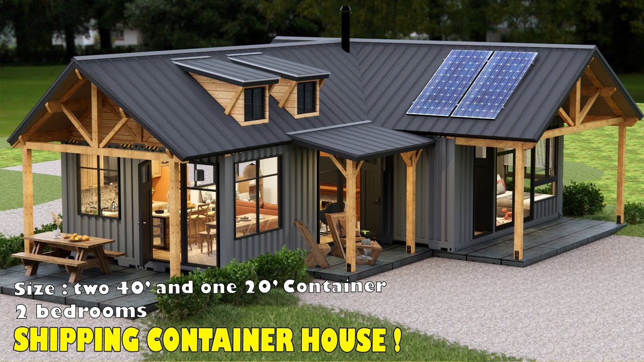 Beautiful Small Container House Design With 2 Bedrooms | Small Container House Tour | Cozy home