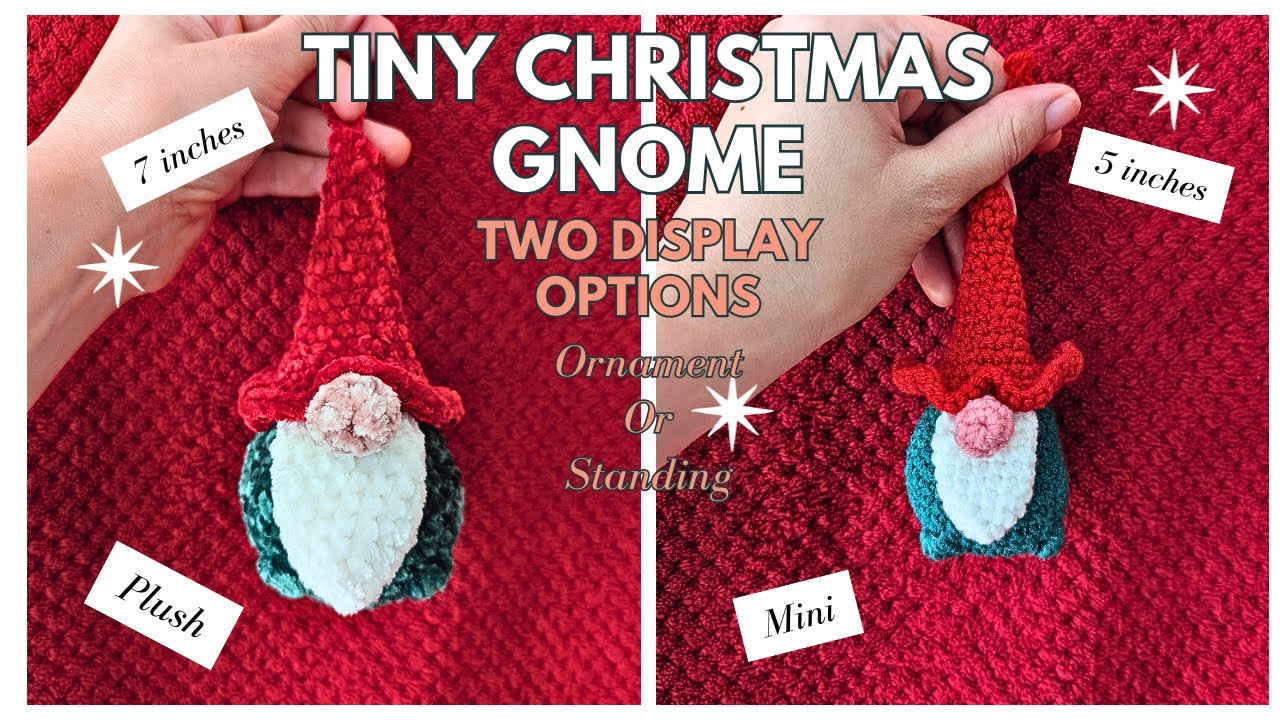 🎅 Easy Tiny Gnome Christmas Ornament Tutorial | Part of 7 Holiday Characters -  EN/FR