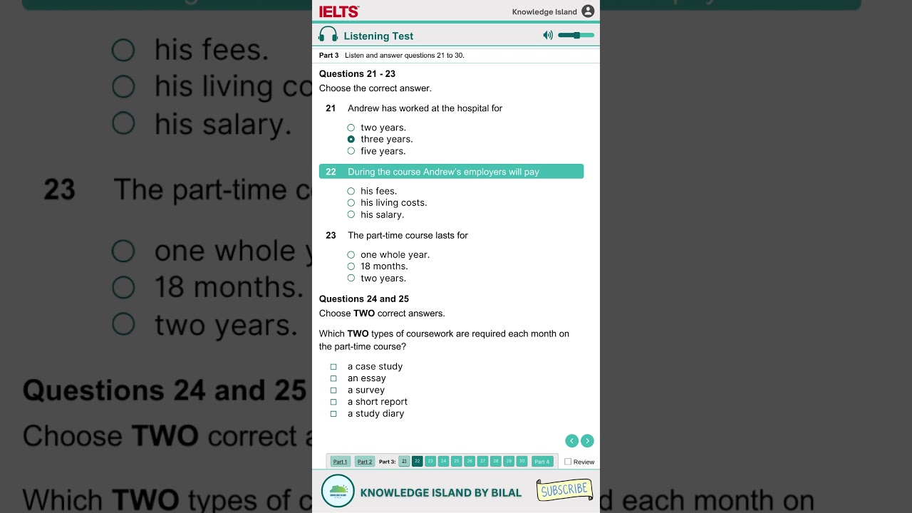Компьютерный тест IELTS Listening 2024 | Архив Cambridge IELTS Practice Testbank