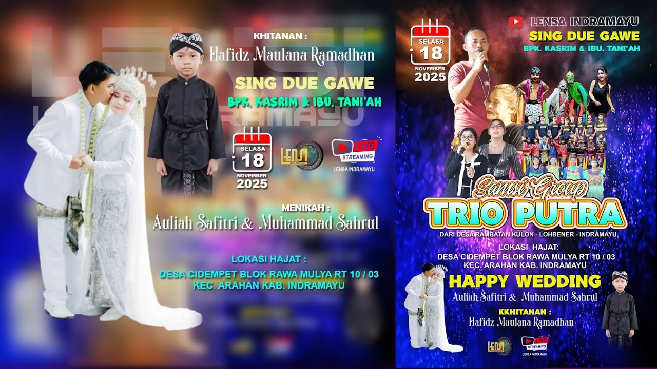 🔴 [LIVE] TRIO PUTRA SAMSI || BPK KASRIM / IBU TANI'AHI  || CIDEMPET || SELASA 18 NOVEMBER 2025