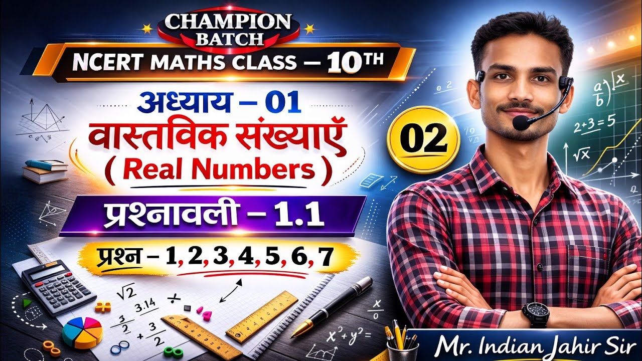 L - 02 vastvik sankhyayen class 10th maths | Class 10th maths chapter 1 #ncertsolutions
