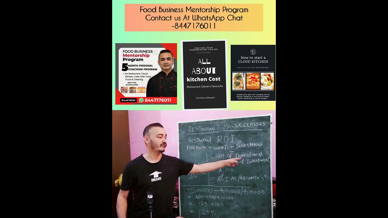 Resturant ROI | Restaurant Return on Investment Calculation  Formula  | Cloud Kitchen Business