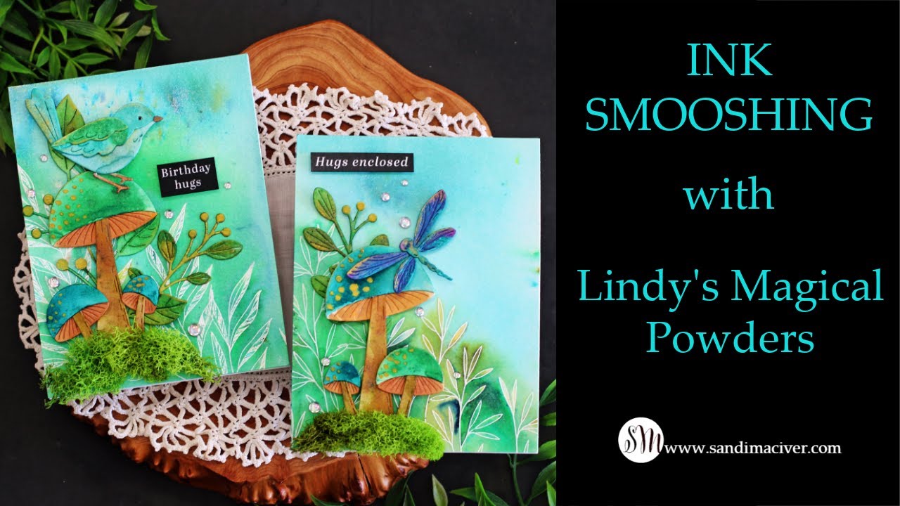 Смешивание чернил с помощью волшебных порошков Lindy's