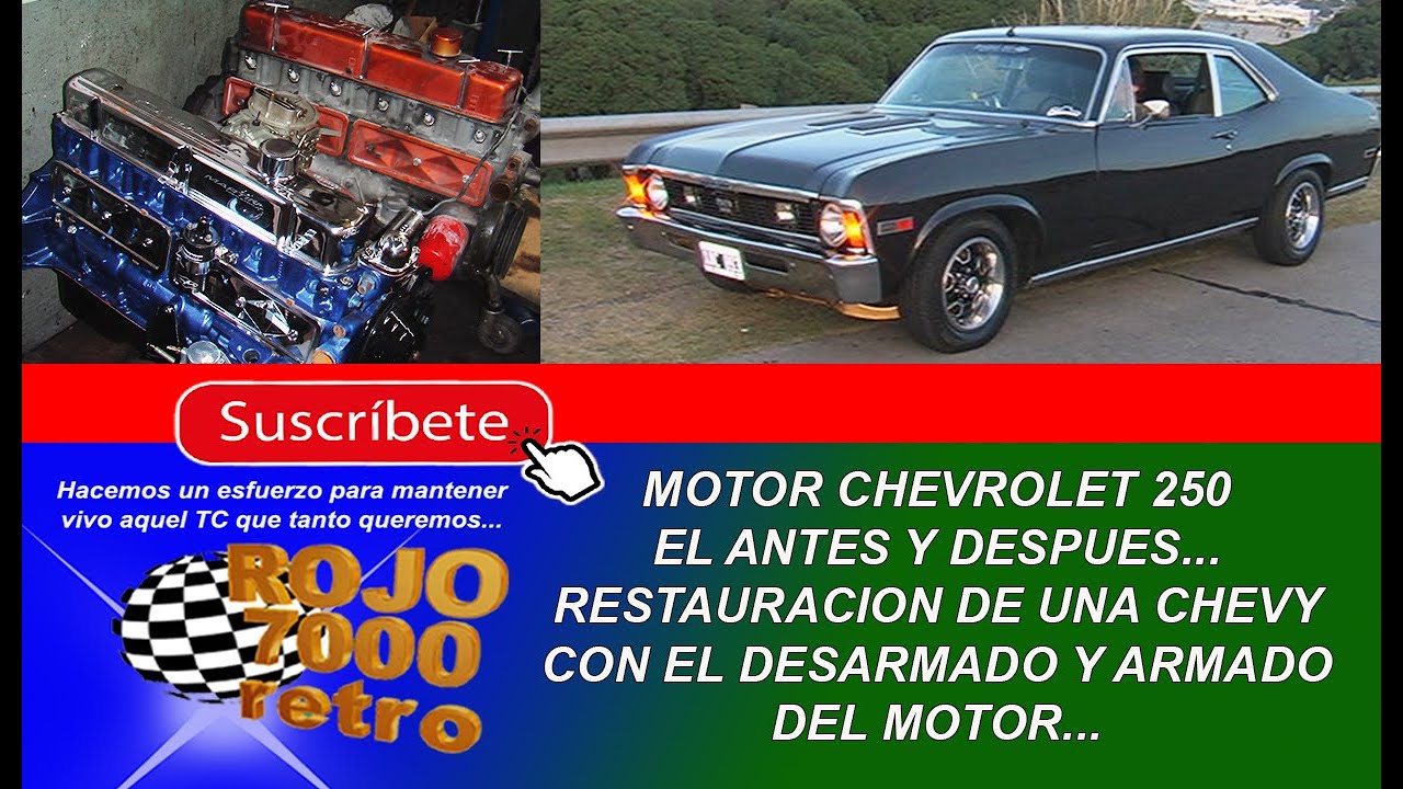 Recordamos el desarme, rectificacion y armado de un motor Chevrolet 250 de una Coupe Chevy Serie2...
