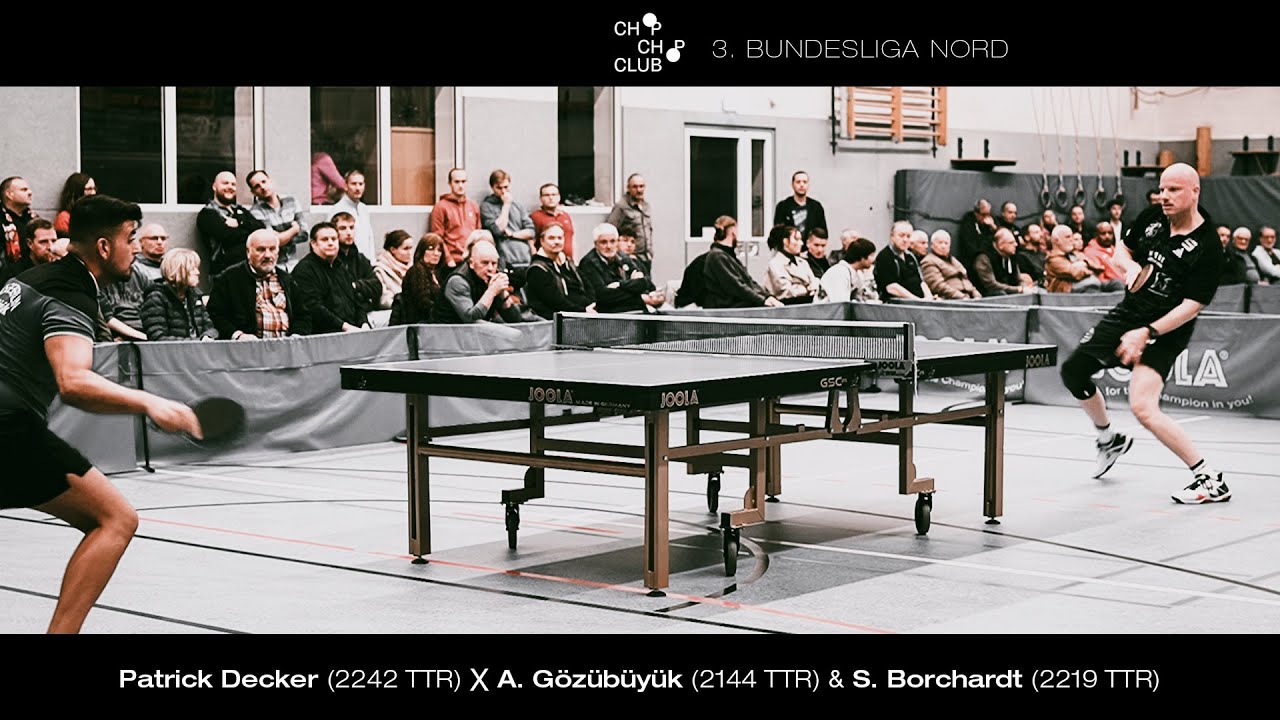 Patrick Decker vs. Ali Gözübüyük & Sebastian Borchardt (3. Tischtennis Bundesliga Nord 2024/25)