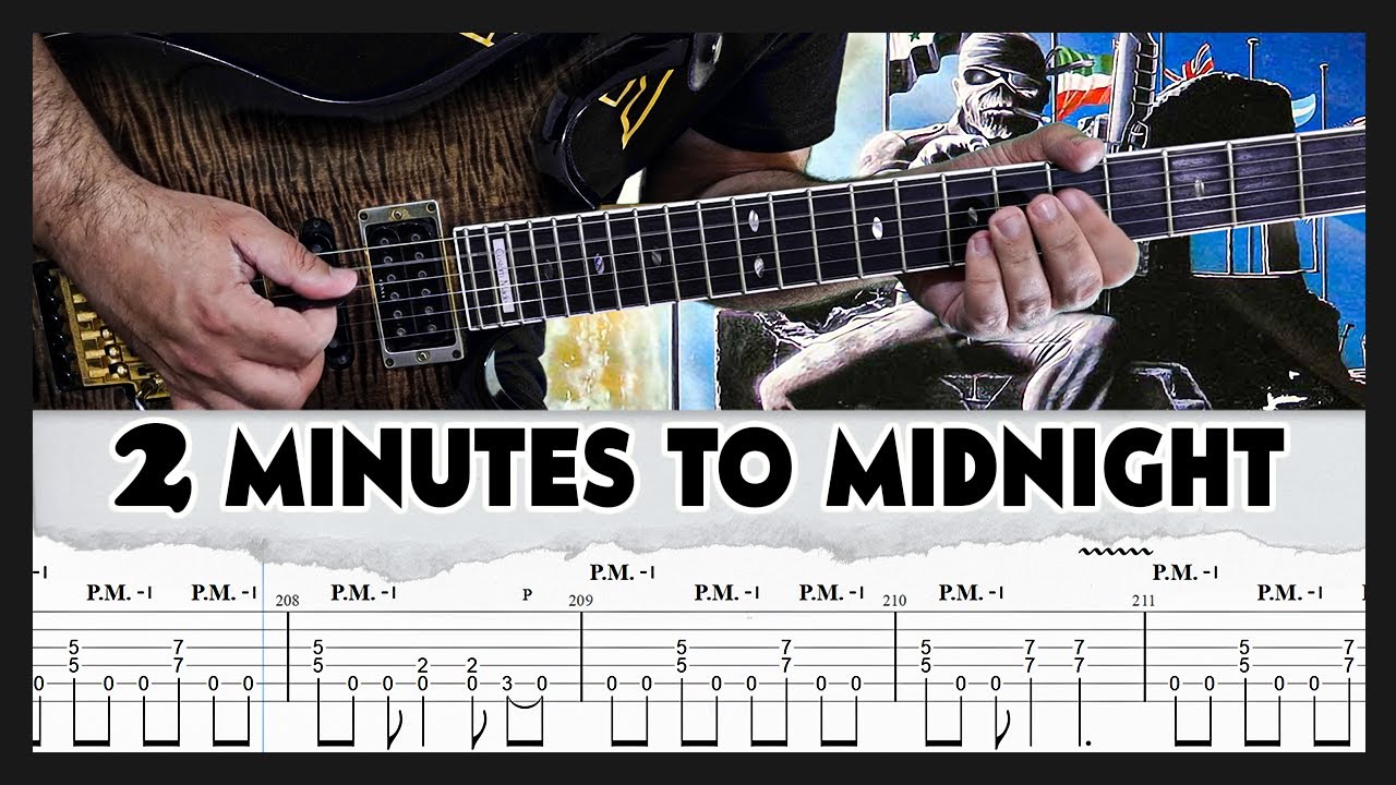 Iron Maiden | 2 Minutes to Midnight | TAB | Guitar Cover | Lesson