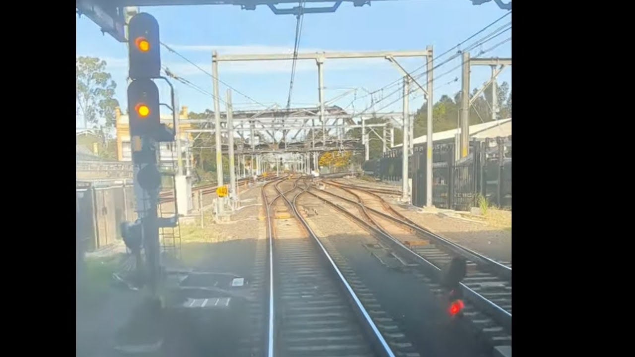Sydney Trains T3 - Bankstown line. Central to Lidcombe Junction via Bankstown. Sept 2024.