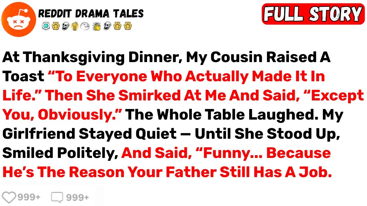 At Thanksgiving Dinner, My Cousin Raised A Toast &ldquo;To Everyone Who... - Best Reddit Stories