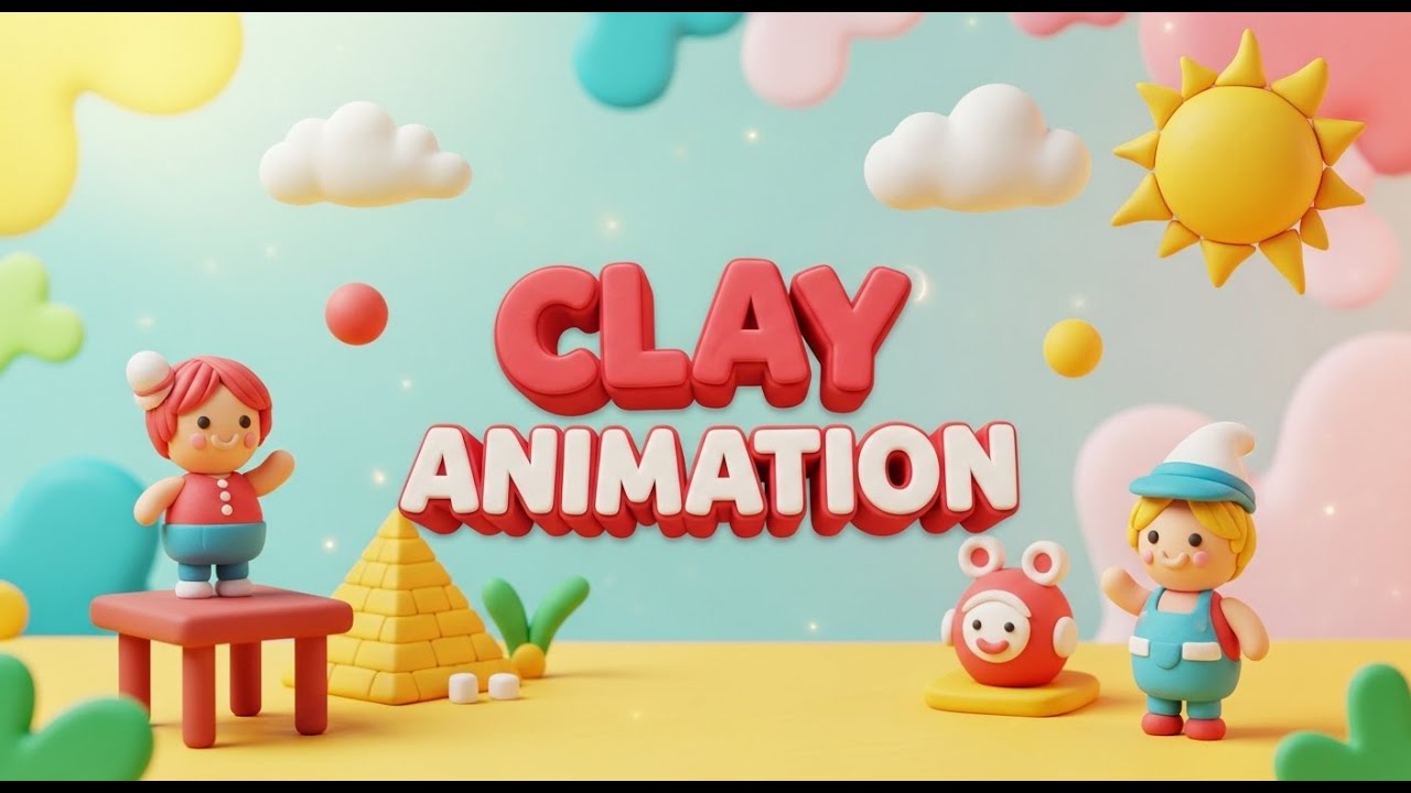 Colorful Clay Shapes for Kids | Learn with Fun Stop-Motion Animation|Amazing  Clay World for Kids