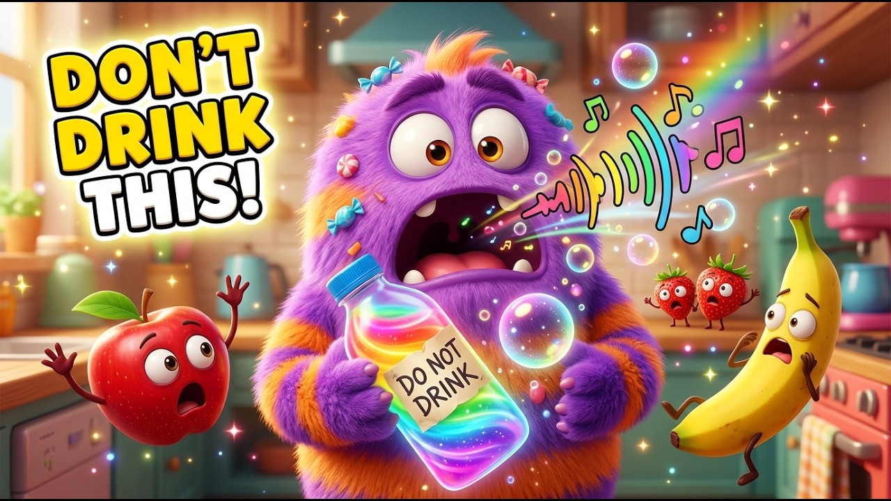 Candy Monster Drank the “DO NOT DRINK” Juice… What Happened?! 😱 | Kids Story