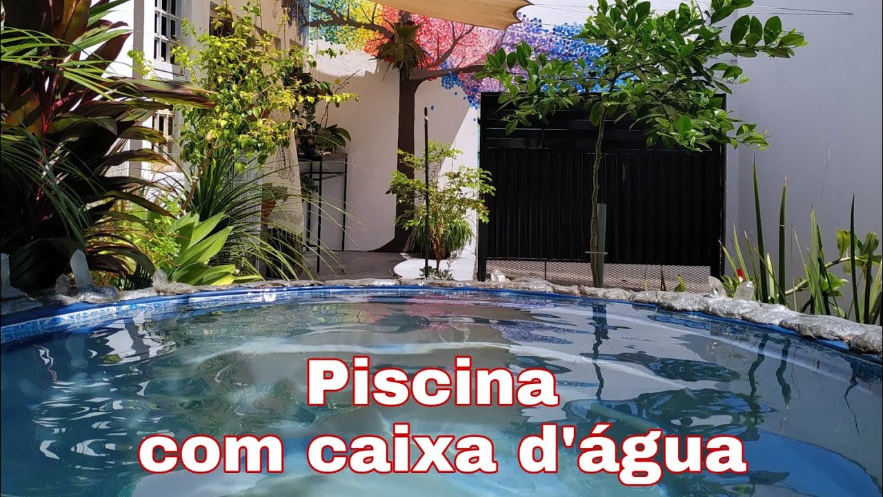 piscina com Caixa d'água passo a passo