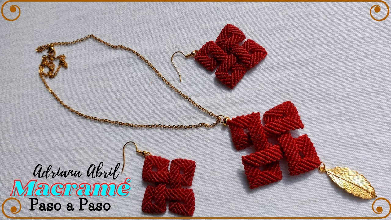 🥰NUDO CELTA EN MACRAME con ACERO💠
