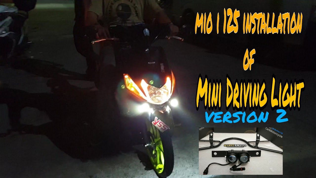 How to install mini driving lights version 2 in Mio i 125