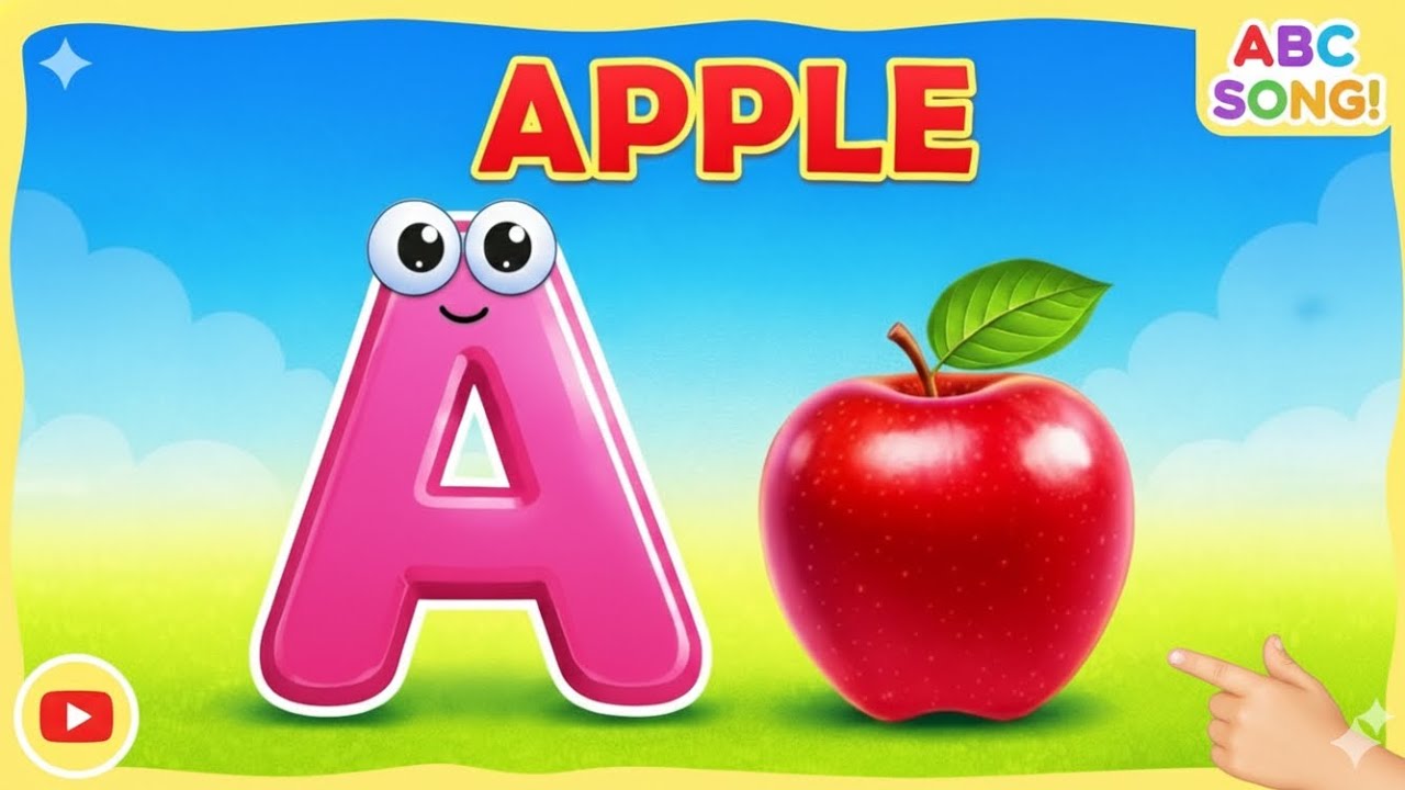 🎵 A IS FOR APPLE 🍎 ABC SONG! | PHONICS SONGS FOR KIDS | ENGLISH SONG FOR TODDLERS 👶