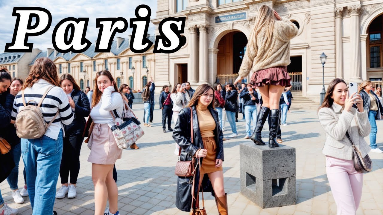 Paris, France [4k] Walking Tour in Paris from  Louvre Museum 2025