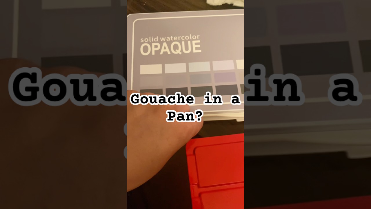 Fuumuui Opaque #Watercolor vs Caran D'ache Pan #Gouache: Cool  #Art Products #artproducts #paint