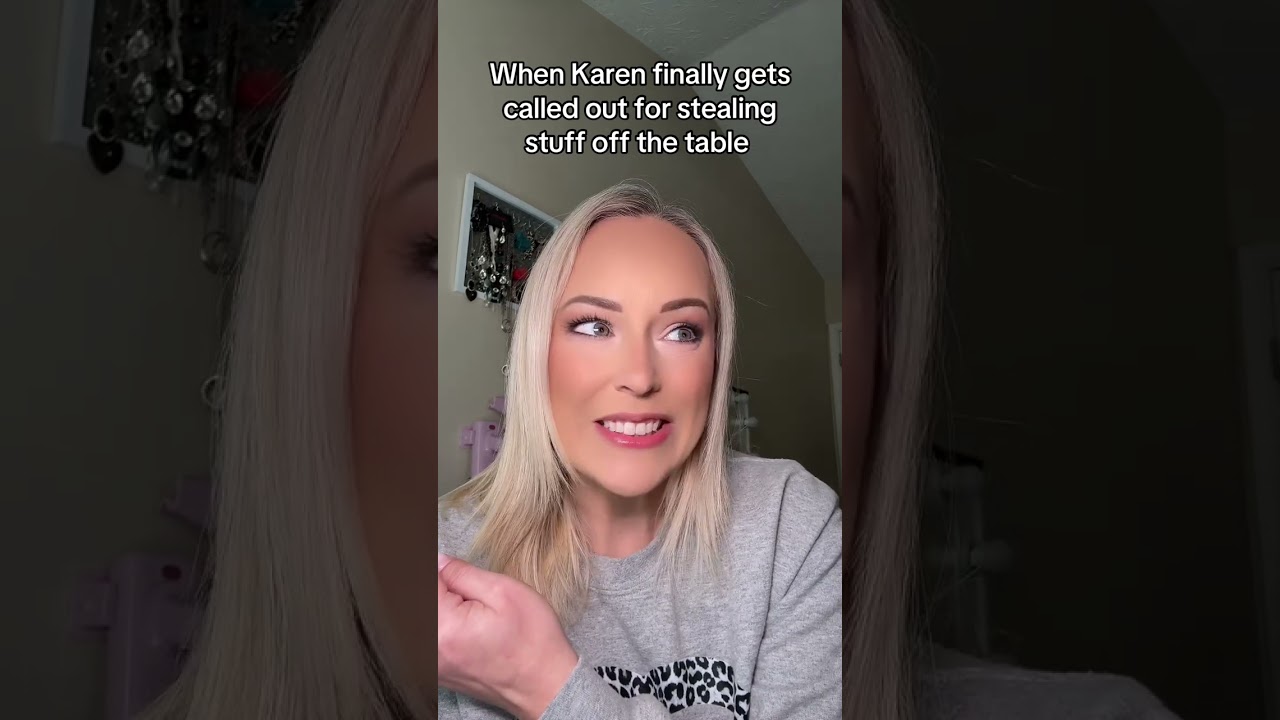 Karen gets caught stealing 🫣#restaurant #story #karen #storytime #pov 