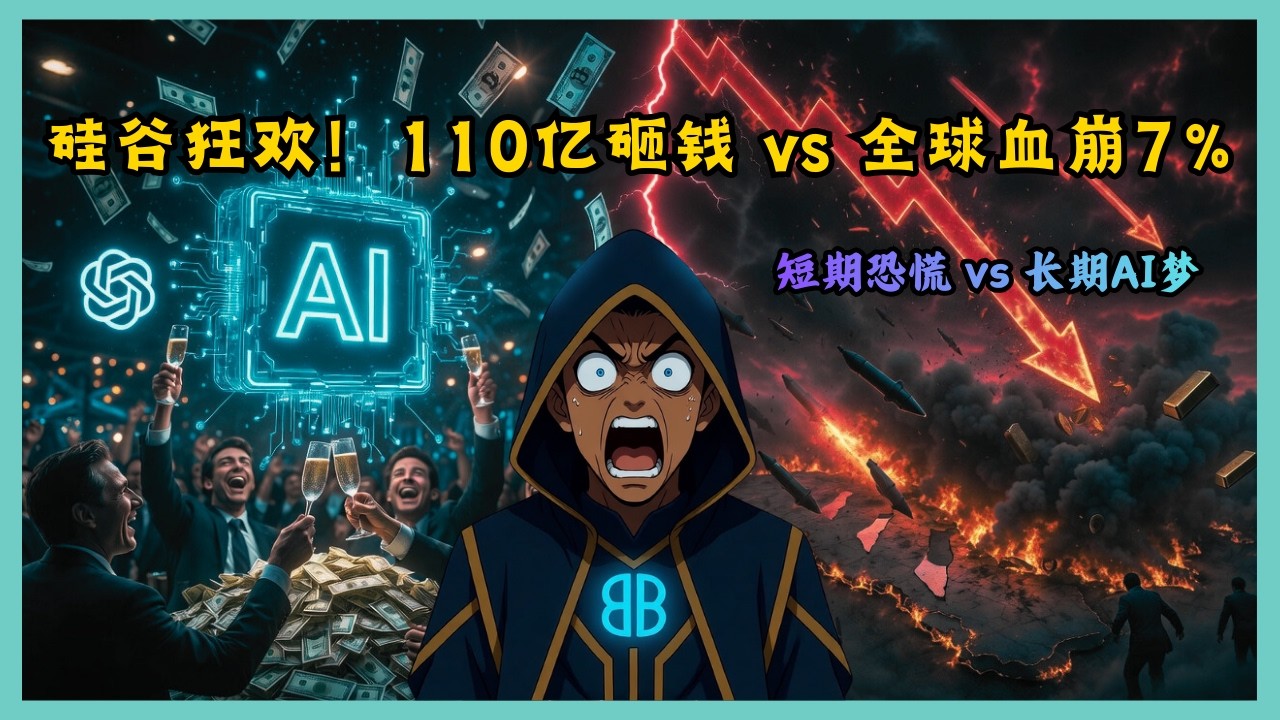 OpenAI 110亿融资狂欢 vs 伊朗导弹引爆全球暴跌：AI未来 vs 地缘地狱，谁先死？