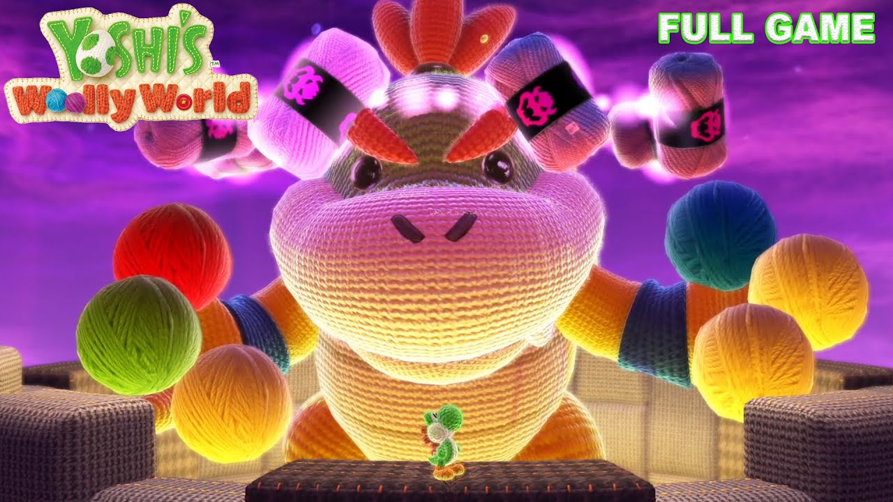 Yoshi's Woolly World - Full Game 100% Walkthrough (No Damage)