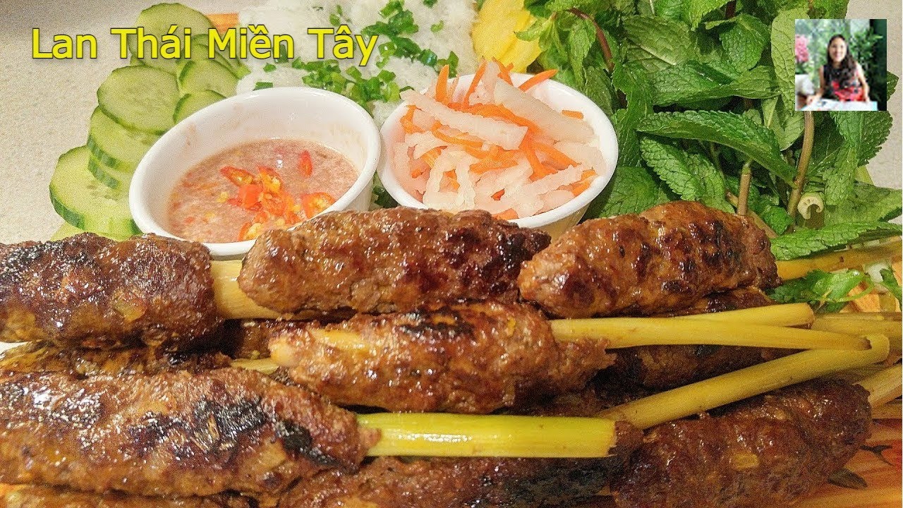 Cách làm Nem Chả Bò Nướng Sả Miền Tây - Thơm ngon và hấp dẫn[Eng Sub]